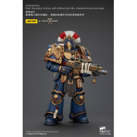 JoyToy - Space Marines II - Ultramarines Relic Secundus Armour with Artificer Bolt Rifle Chainsword and Bolt Pistol 1/18