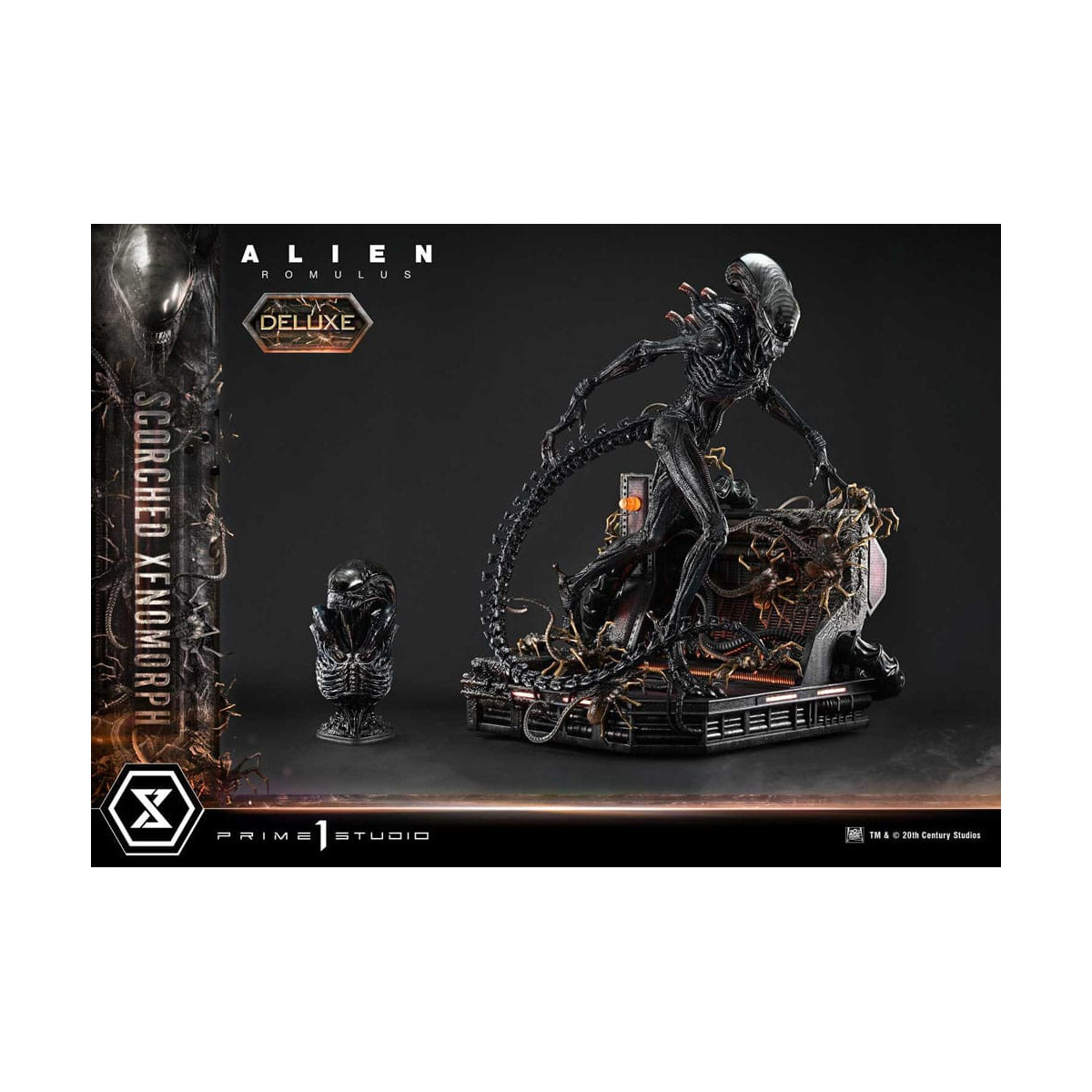 Prime 1 Studio - Scorched Xenomorph Deluxe Version 1/3 - Alien: Romulus Museum Masterline XL