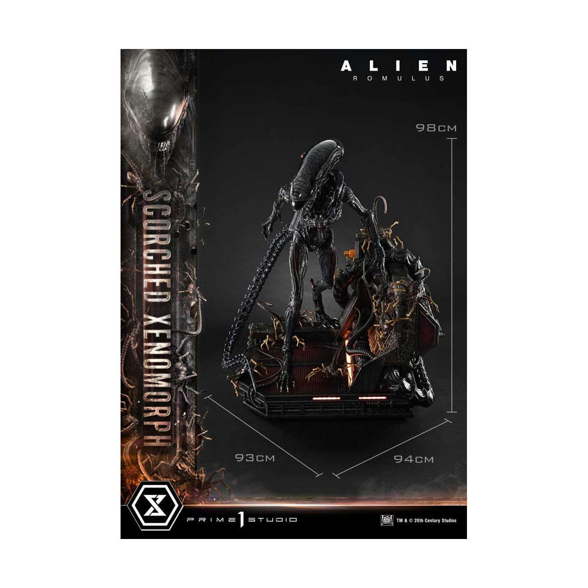 Prime 1 Studio - Scorched Xenomorph Deluxe Version 1/3 - Alien: Romulus Museum Masterline XL