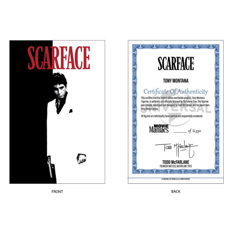 Mc Farlane - Scarface Tony Montana - Movie Maniacs