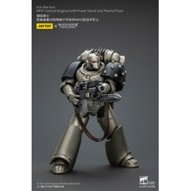 Joytoy - Warhammer - Iron Warriors MKVI Tactical Sergeant with Power Sword and Plasma Pistol