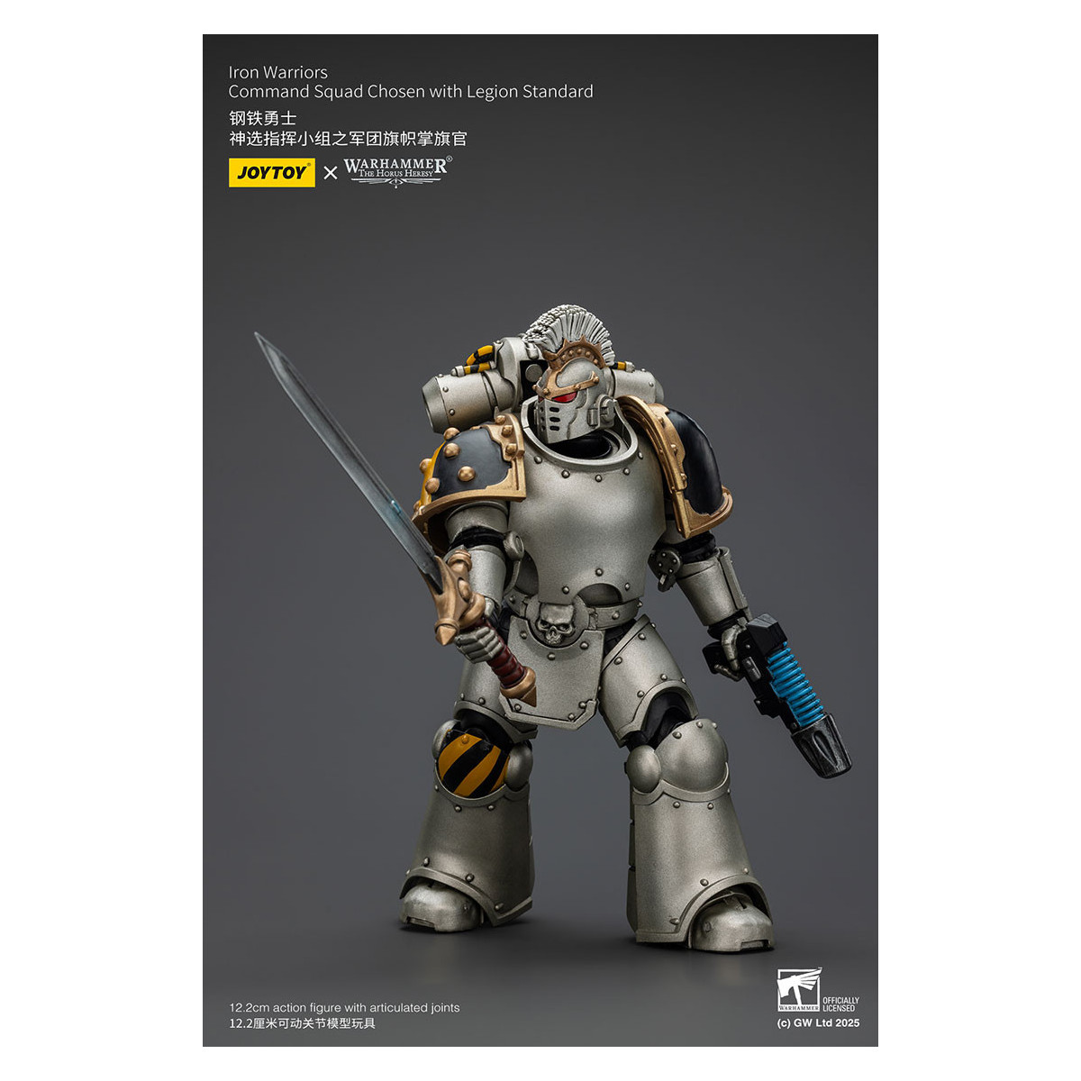 Joytoy - Warhammer - Iron Warriors Command Squad Chosen with Legion Standard