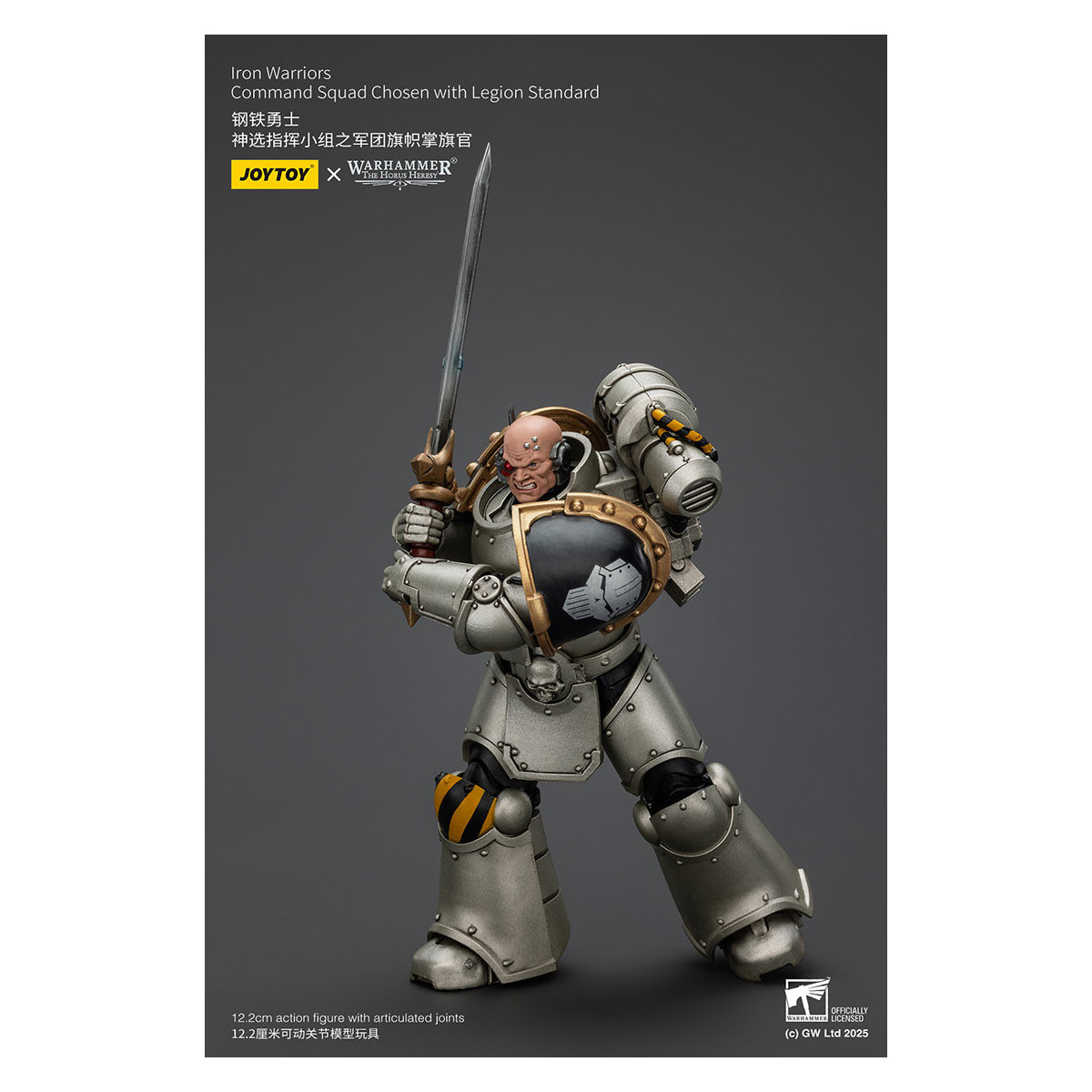 Joytoy - Warhammer - Iron Warriors Command Squad Chosen with Legion Standard