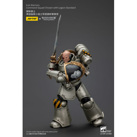 Joytoy - Warhammer - Iron Warriors Command Squad Chosen with Legion Standard
