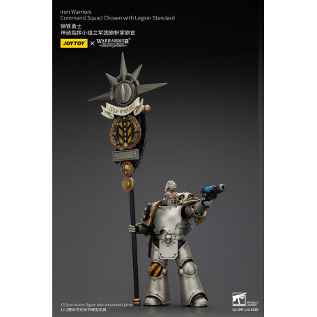 Joytoy - Warhammer - Iron Warriors Command Squad Chosen with Legion Standard