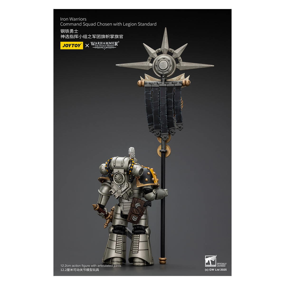 Joytoy - Warhammer - Iron Warriors Command Squad Chosen with Legion Standard