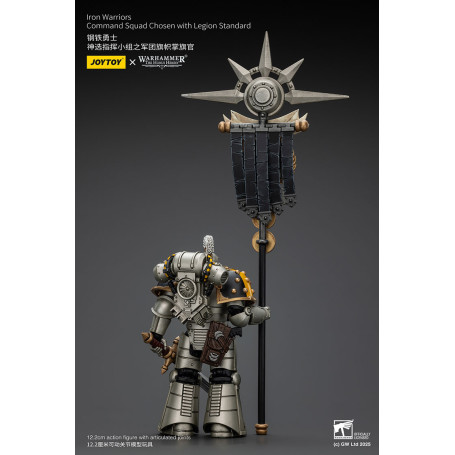 Joytoy - Warhammer - Iron Warriors Command Squad Chosen with Legion Standard