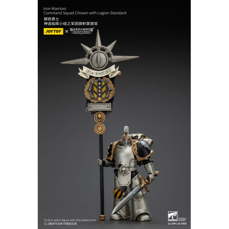 Joytoy - Warhammer - Iron Warriors Command Squad Chosen with Legion Standard
