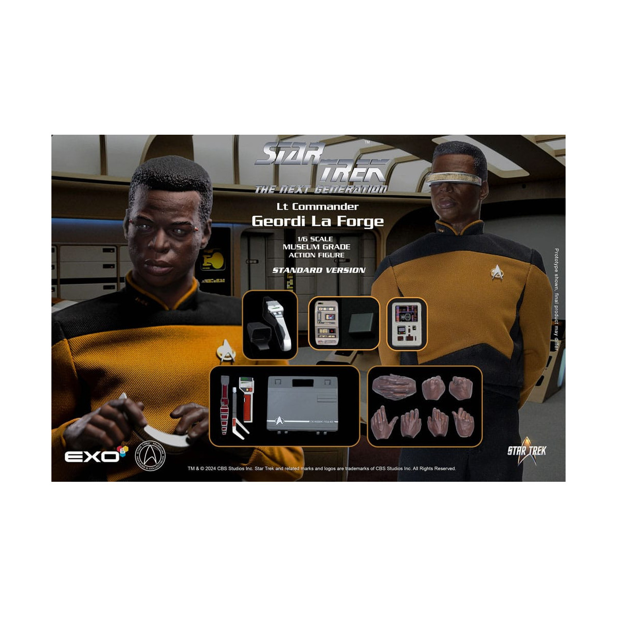 EXO-6 - Star Trek: The Next Generation - Geordi La Forge Standard Version 1:6 Scale Figure