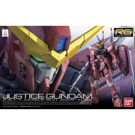 Bandai - Gunpla - 1/144 RG - ZGMF-X09A JUSTICE GUNDAM - Mobile Suit Gundam Wings