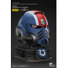 JoyToy - Space Marines II - Ultramarines Lieutenant Titus' MkX Helmet display-stand-11