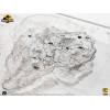ECC Elite Creature Collectibles - Jurassic Park Topographic Map Isla Nublar