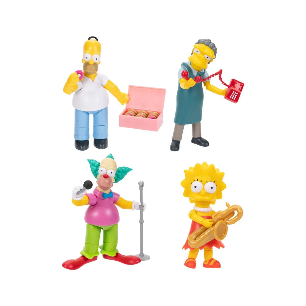 Jakks Pacific - The Simpsons - Wave 2 Homer, Krusty, Lisa, Moe