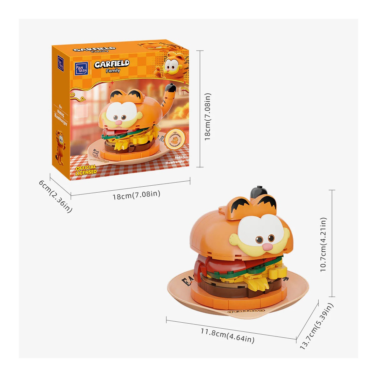 Pantasy - Garfield Foodie Series- Garfield Hamburger (set a construire)