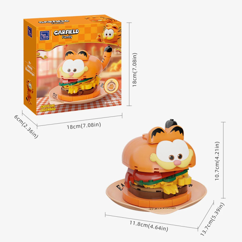 Pantasy - Garfield Foodie Series- Garfield Hamburger (set a construire)
