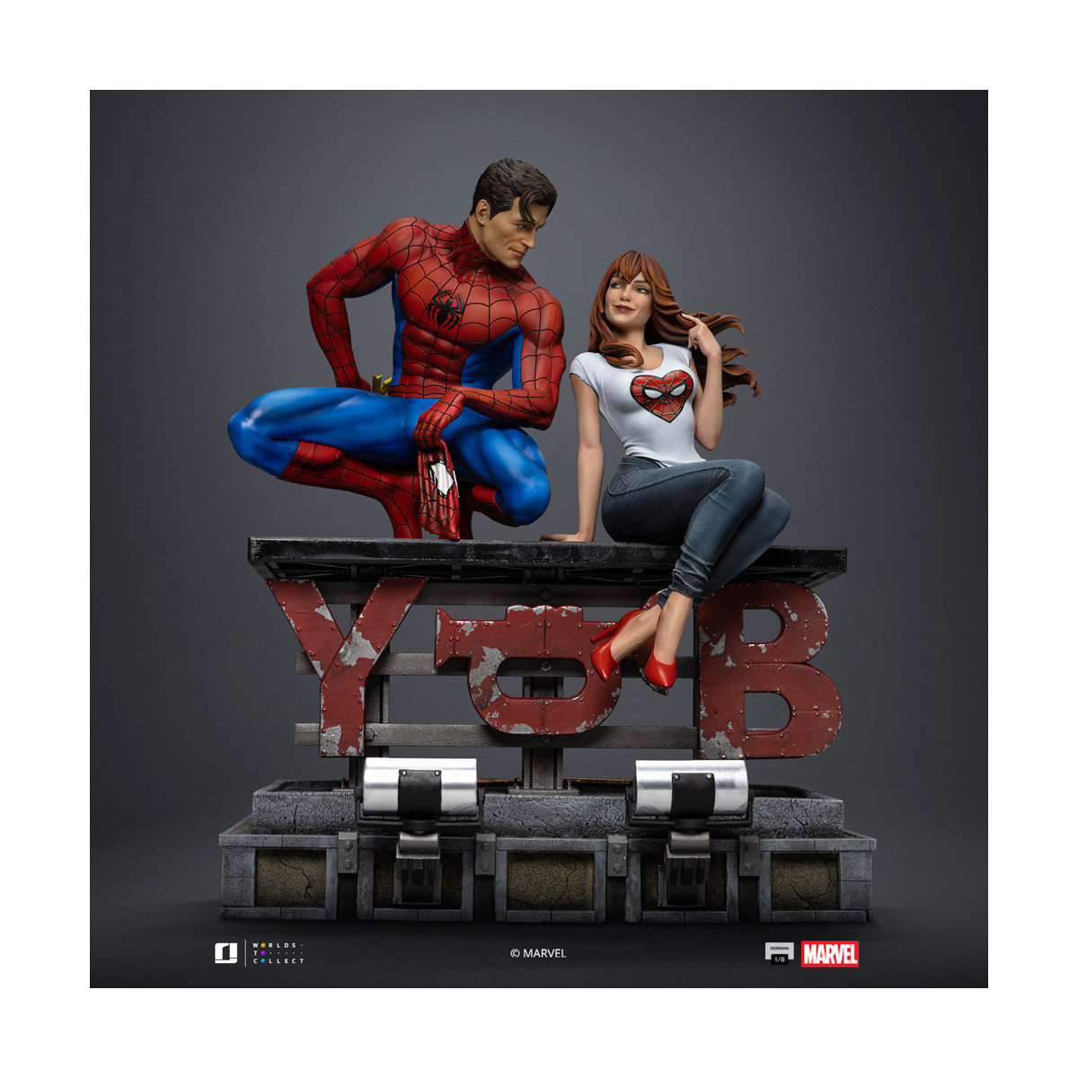 Iron Studios Marvel Comics - Spider-Man and MJ Diorama 1/6