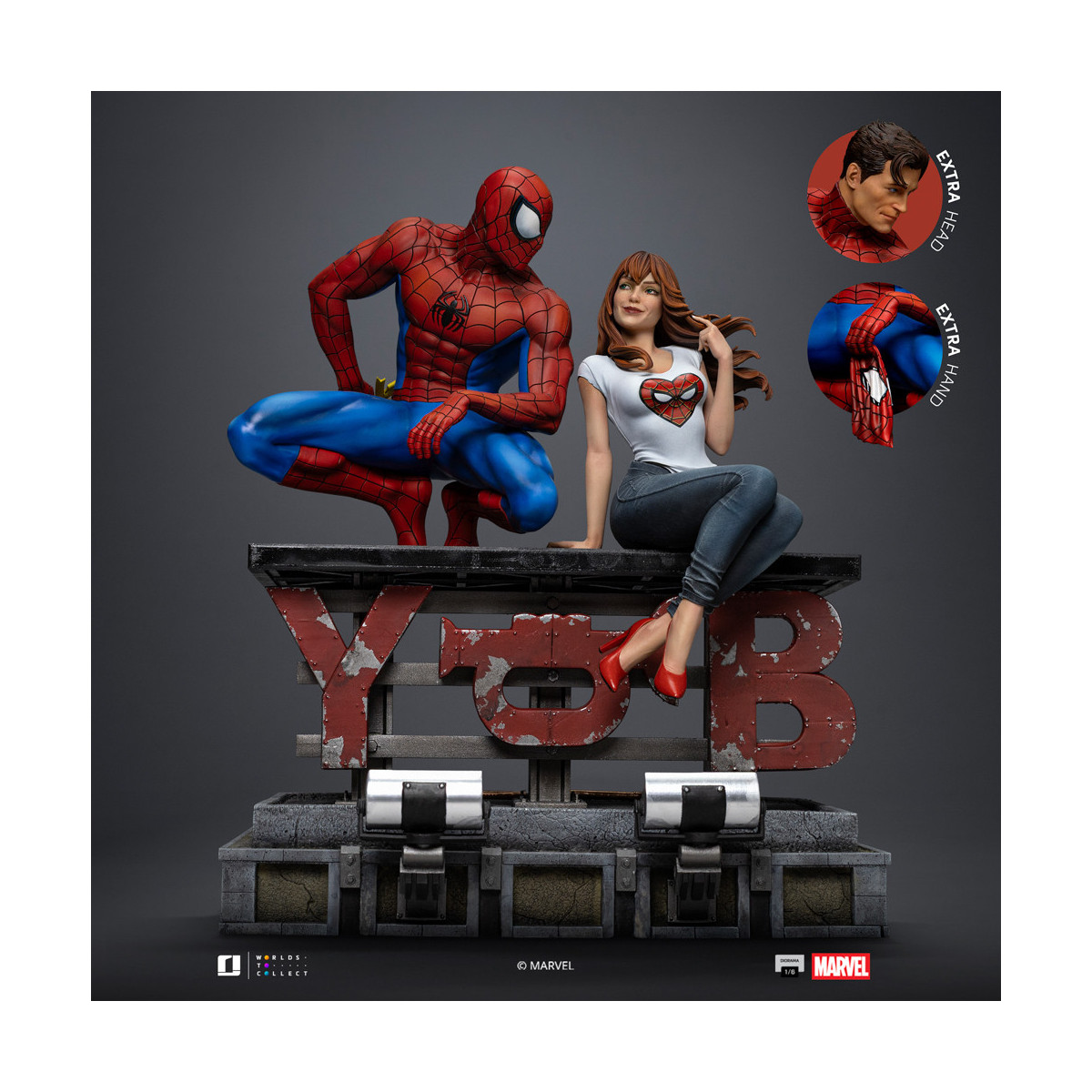 Iron Studios Marvel Comics - Spider-Man and MJ Diorama 1/6