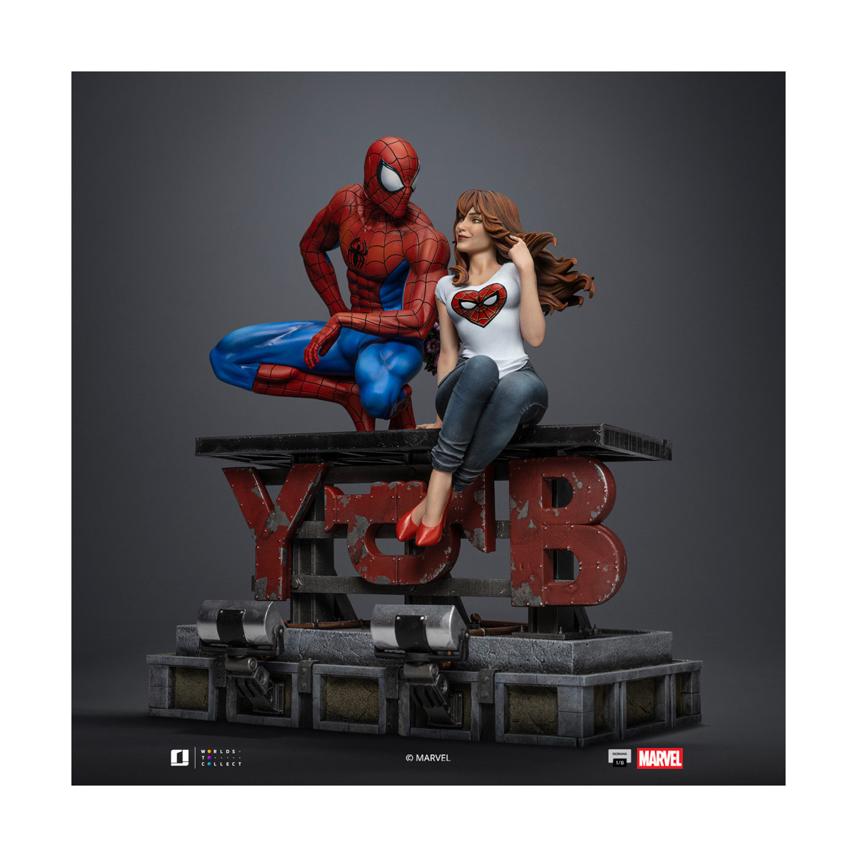 Iron Studios Marvel Comics - Spider-Man and MJ Diorama 1/6