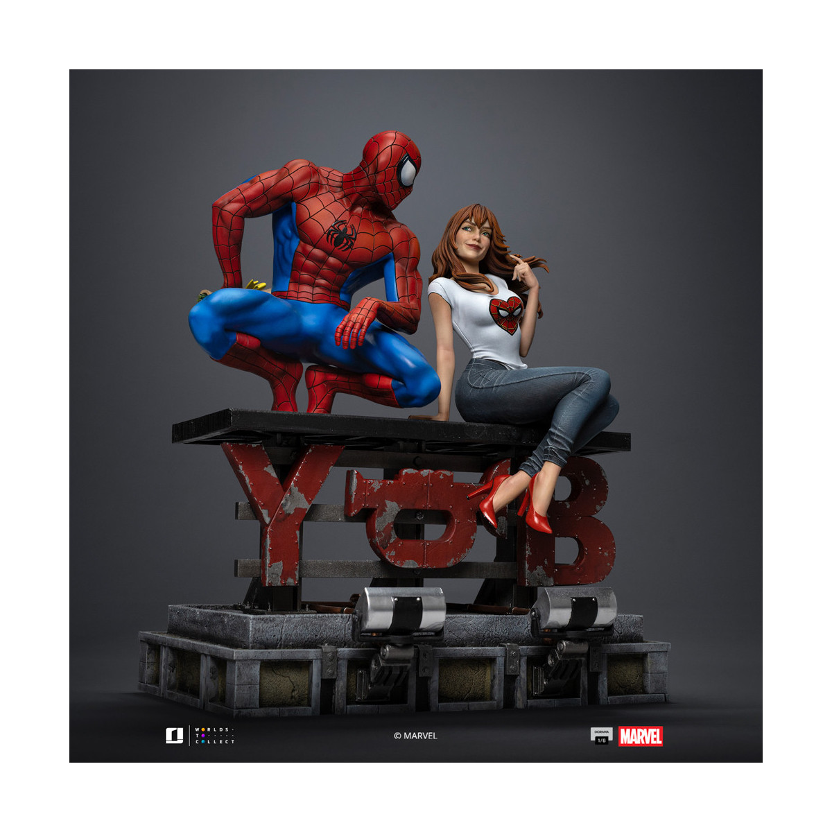 Iron Studios Marvel Comics - Spider-Man and MJ Diorama 1/6