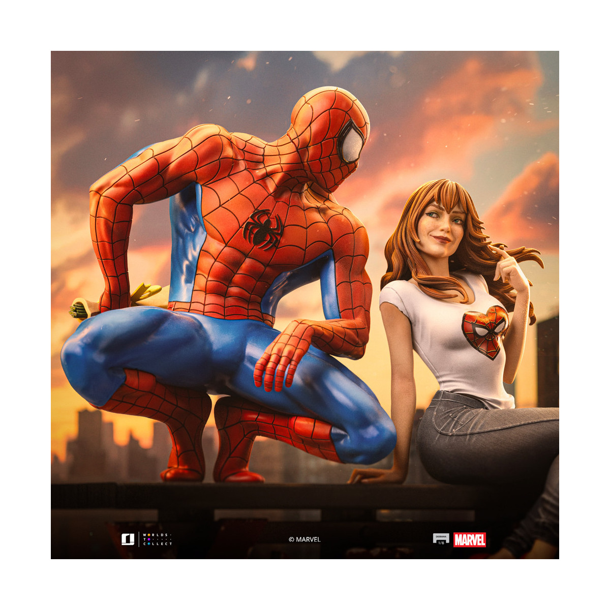 Iron Studios Marvel Comics - Spider-Man and MJ Diorama 1/6