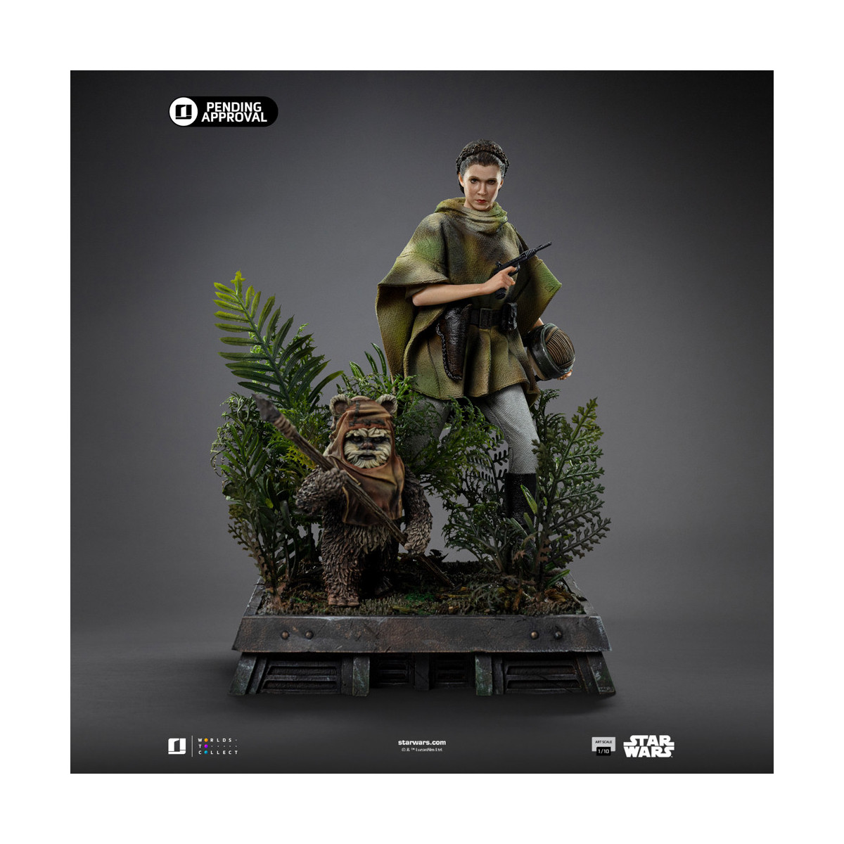 Iron Studios Star Wars - Leia and Wicket Art Scale 1/10 - Return of the Jedi