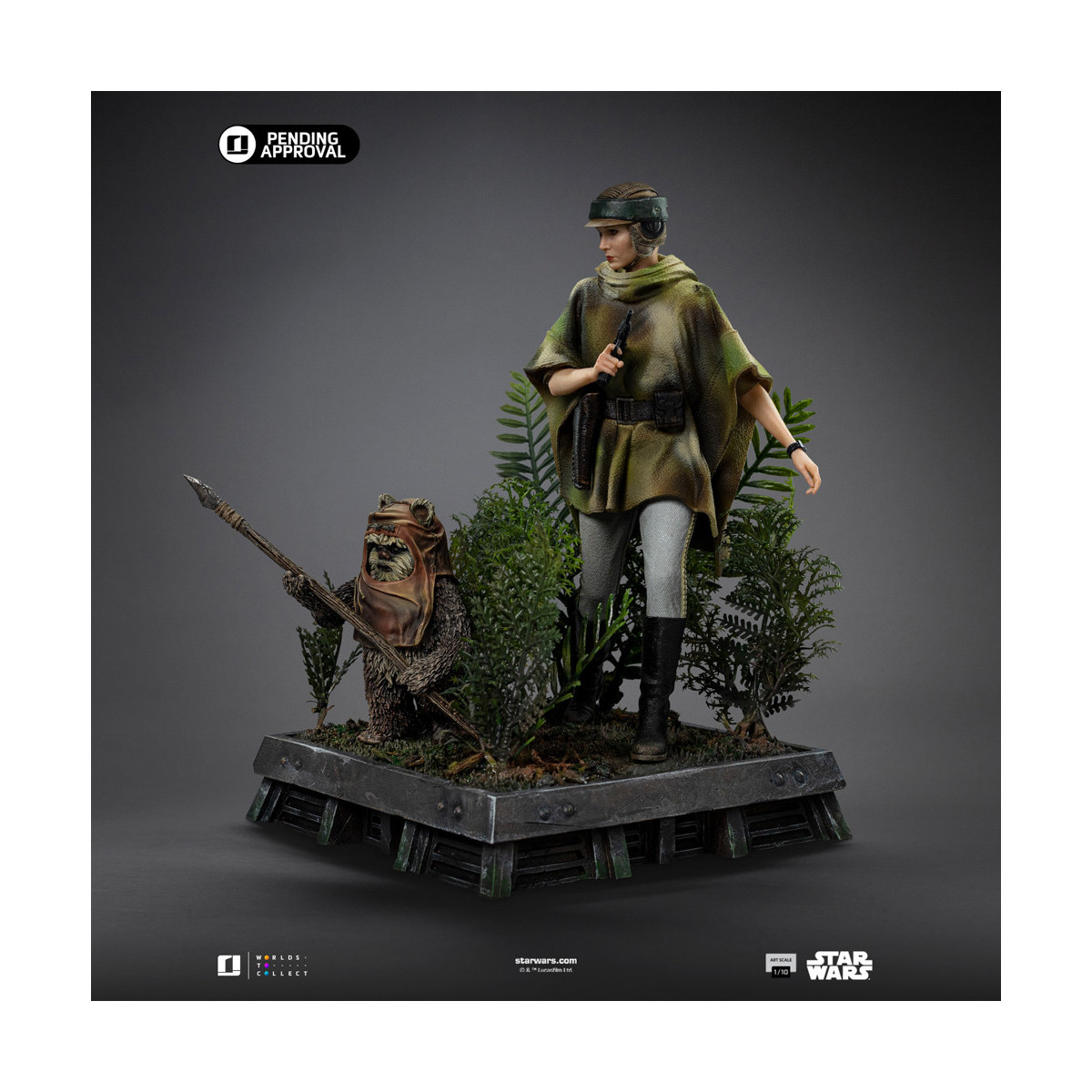 Iron Studios Star Wars - Leia and Wicket Art Scale 1/10 - Return of the Jedi