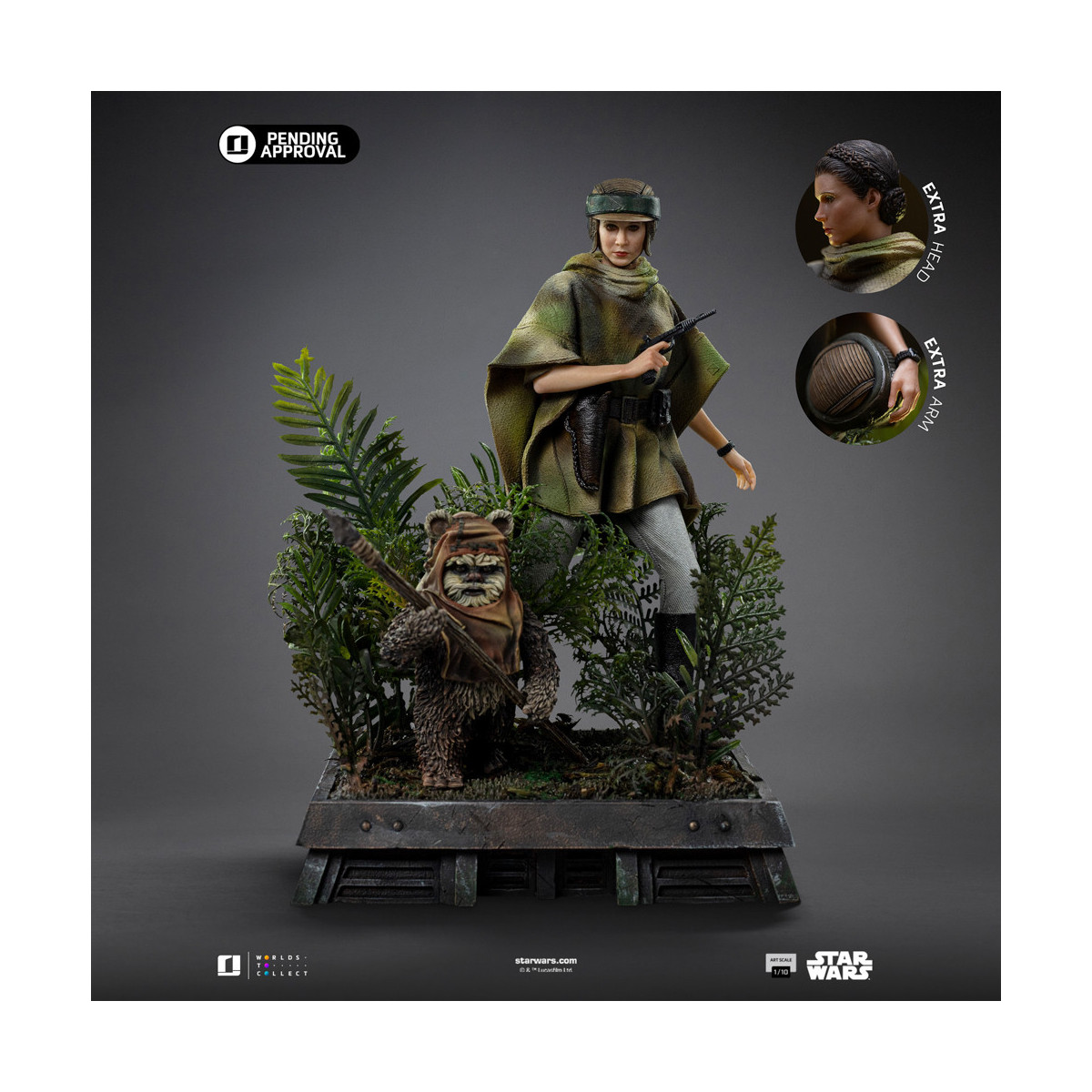 Iron Studios Star Wars - Leia and Wicket Art Scale 1/10 - Return of the Jedi