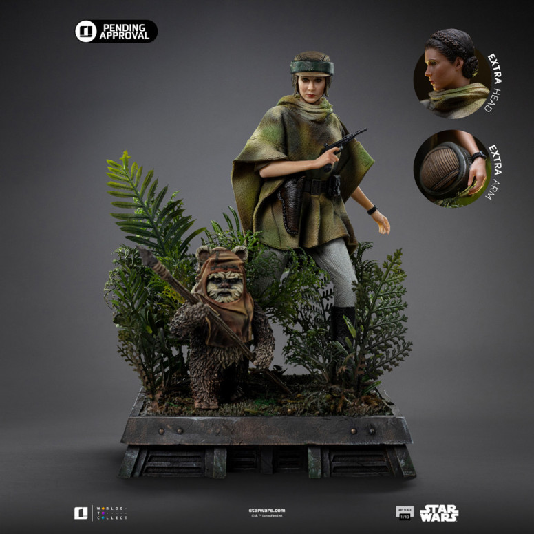 Iron Studios Star Wars - Leia and Wicket Art Scale 1/10 - Return of the Jedi