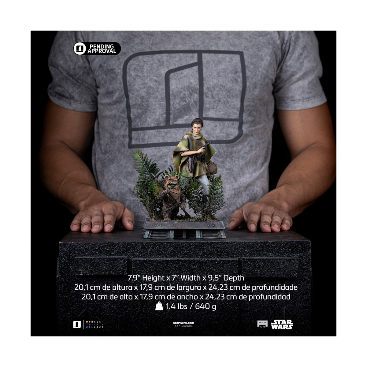 Iron Studios Star Wars - Leia and Wicket Art Scale 1/10 - Return of the Jedi