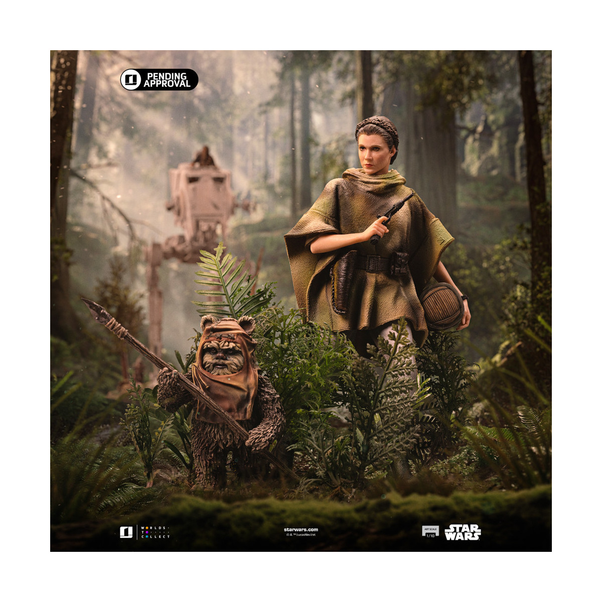 Iron Studios Star Wars - Leia and Wicket Art Scale 1/10 - Return of the Jedi