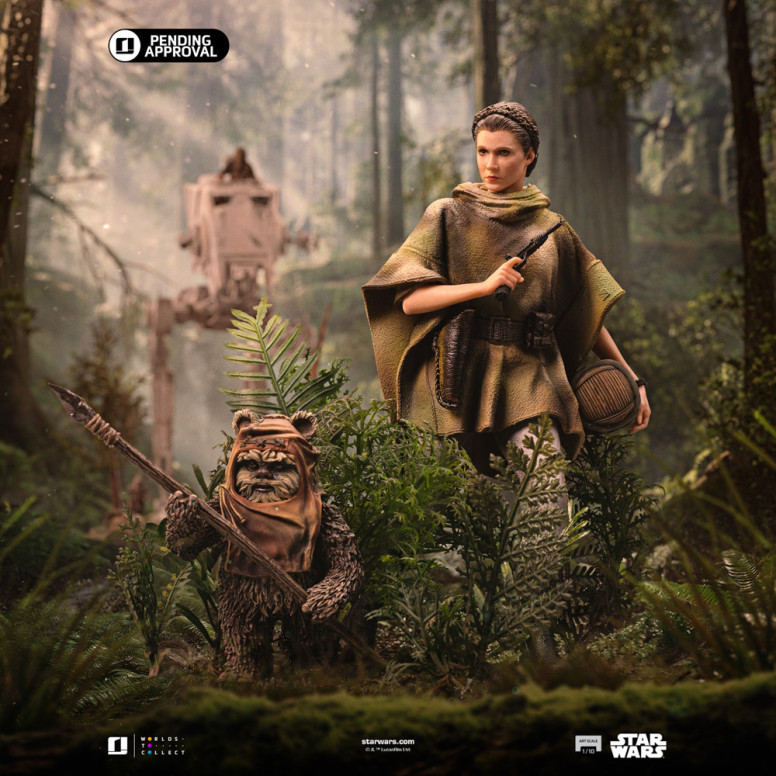 Iron Studios Star Wars - Leia and Wicket Art Scale 1/10 - Return of the Jedi