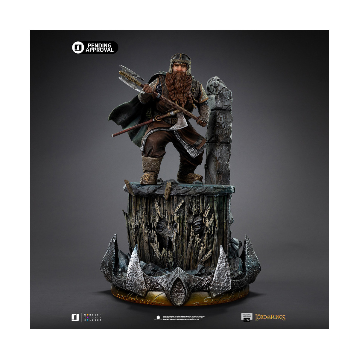 Iron Studios - Gimli Unleashed - Lord of the Rings - LOTR Unleashed Art Scale 1/10