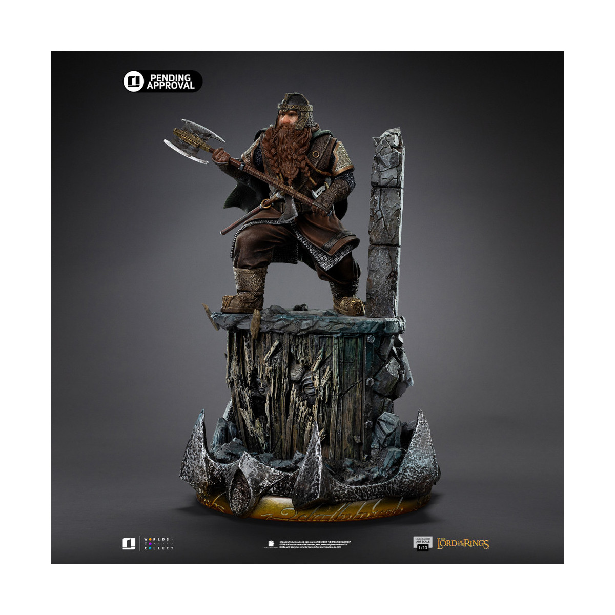 Iron Studios - Gimli Unleashed - Lord of the Rings - LOTR Unleashed Art Scale 1/10