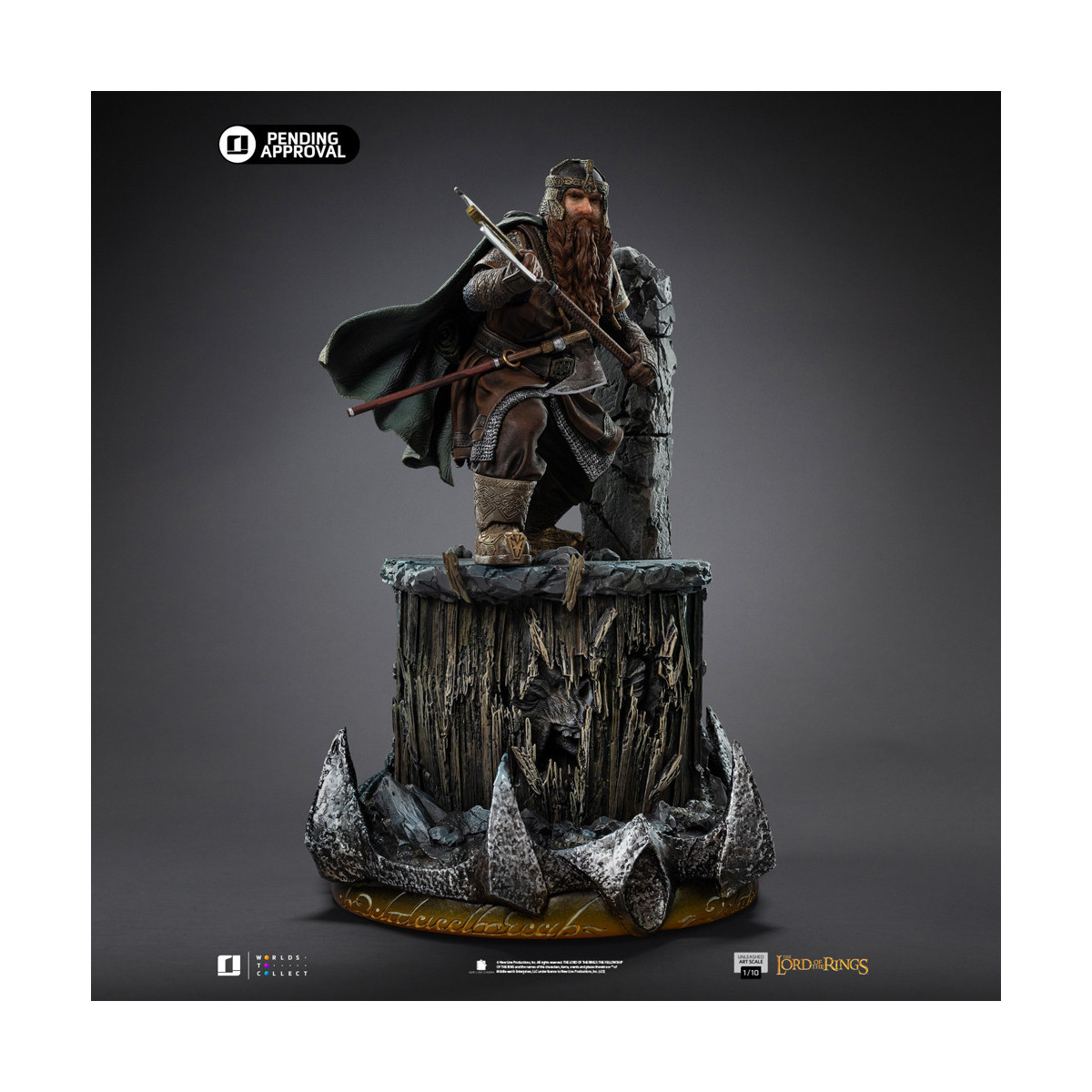 Iron Studios - Gimli Unleashed - Lord of the Rings - LOTR Unleashed Art Scale 1/10