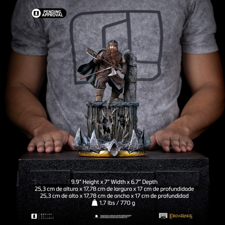 Iron Studios - Gimli Unleashed - Lord of the Rings - LOTR Unleashed Art Scale 1/10
