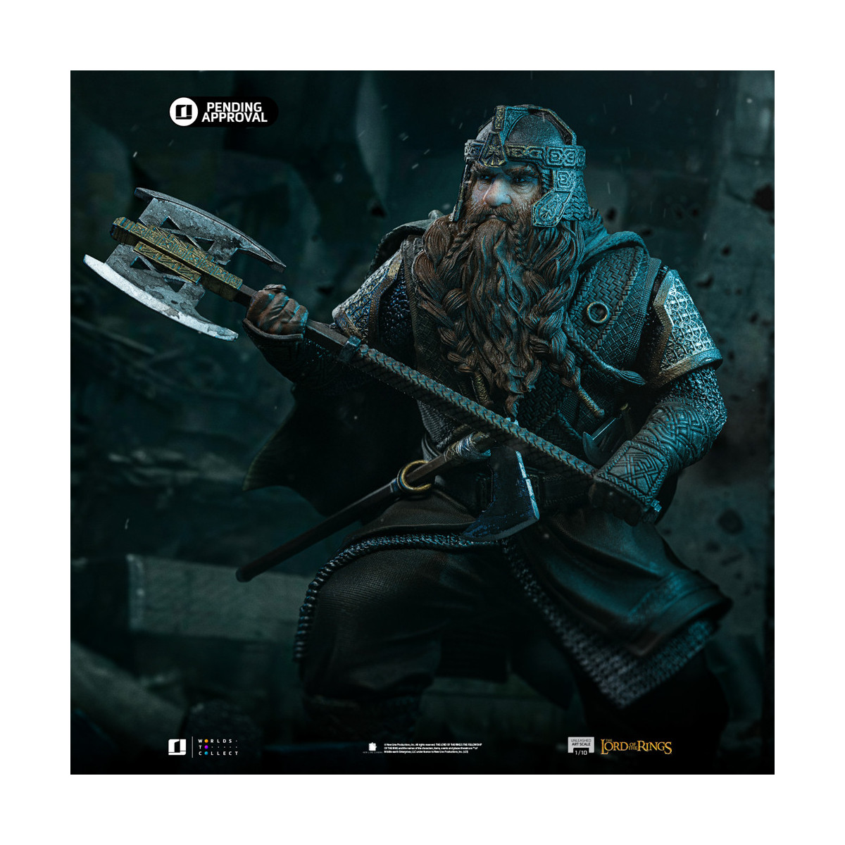 Iron Studios - Gimli Unleashed - Lord of the Rings - LOTR Unleashed Art Scale 1/10