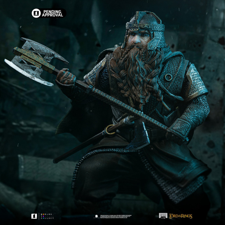 Iron Studios - Gimli Unleashed - Lord of the Rings - LOTR Unleashed Art Scale 1/10