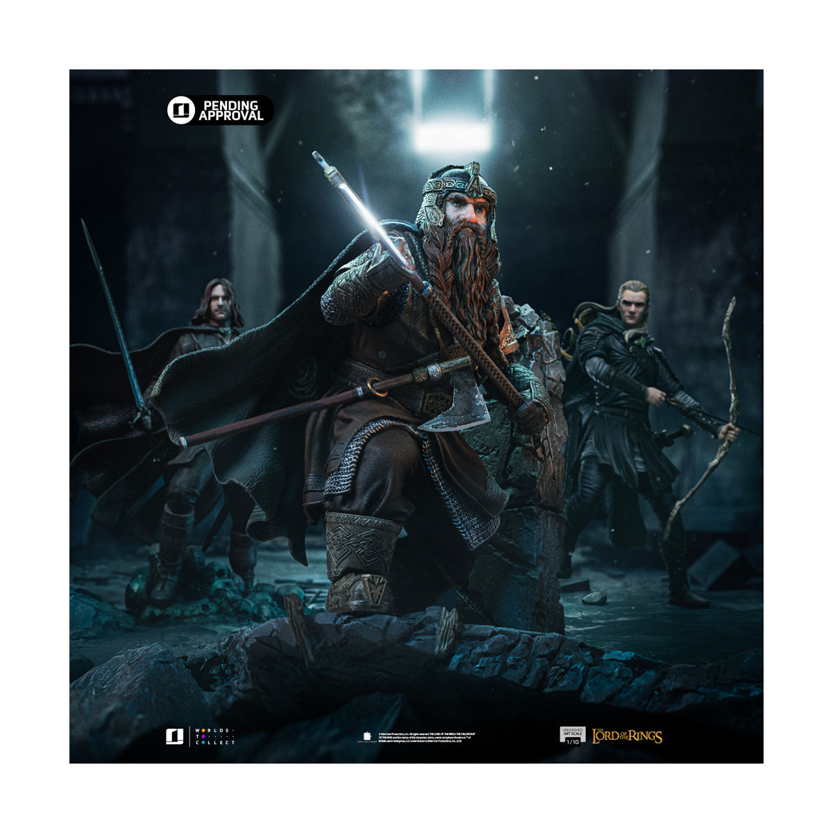 Iron Studios - Gimli Unleashed - Lord of the Rings - LOTR Unleashed Art Scale 1/10