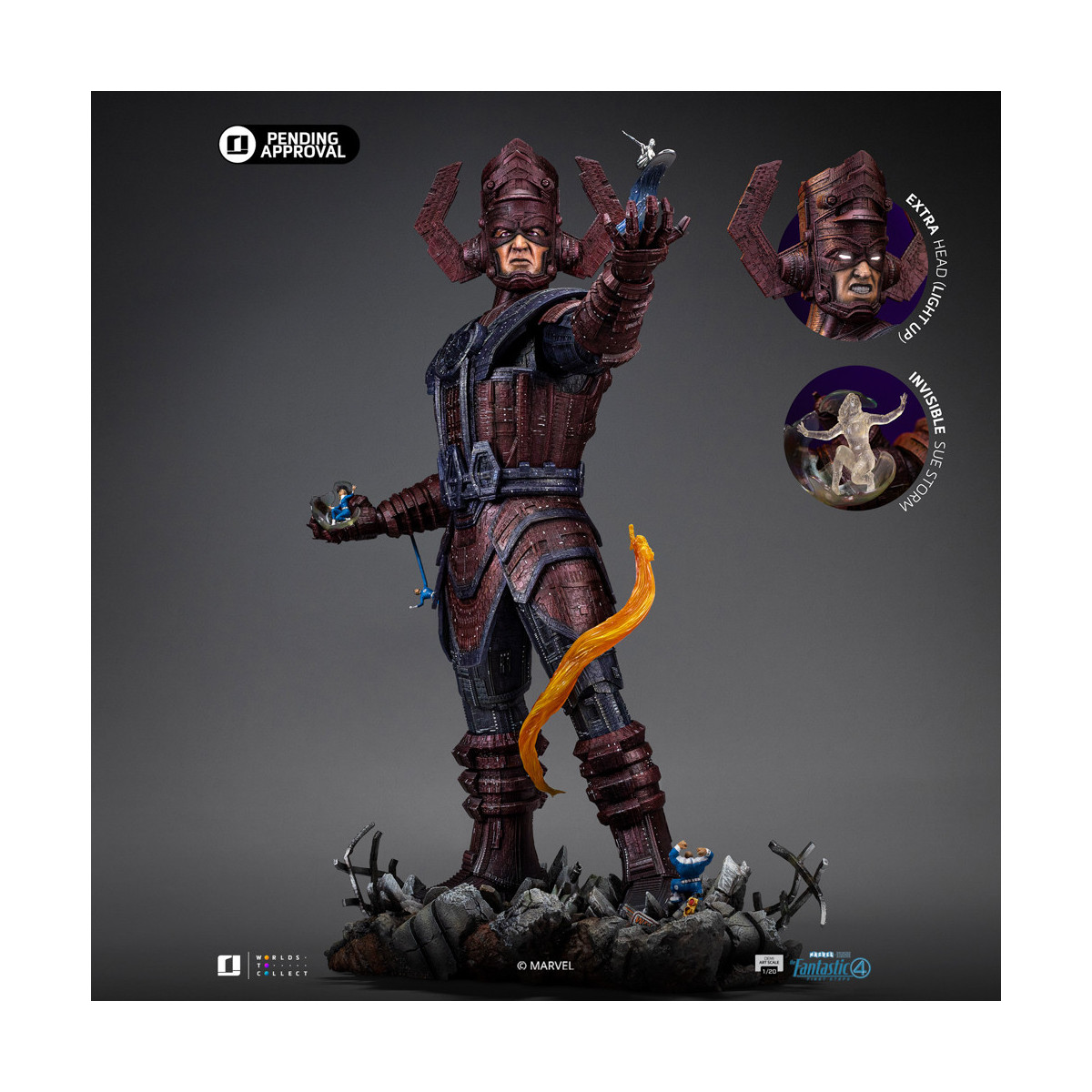 Iron Studios - Marvel Fantastic 4 - Galactus Diorama Deluxe Demi Art Scale 1/20