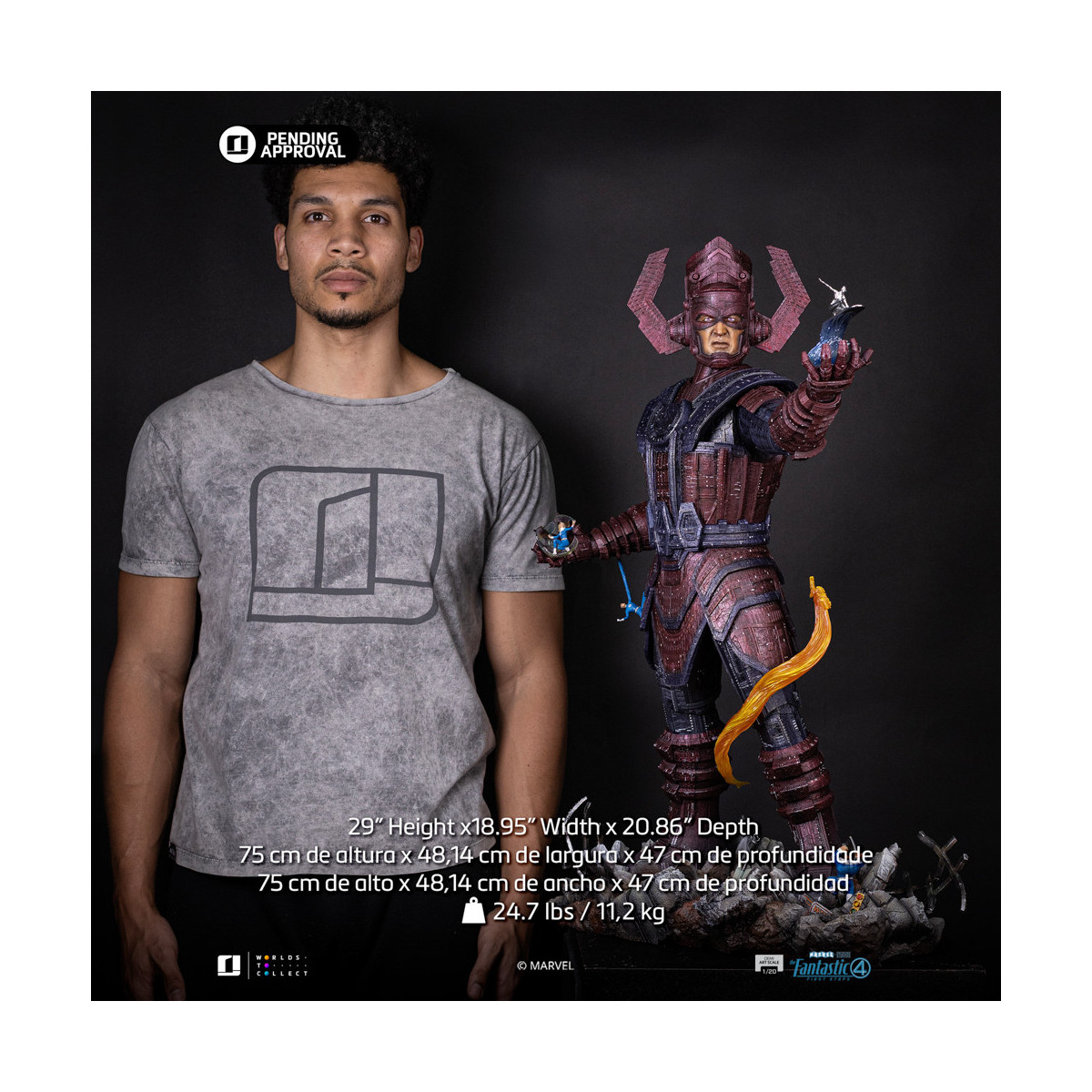 Iron Studios - Marvel Fantastic 4 - Galactus Diorama Deluxe Demi Art Scale 1/20