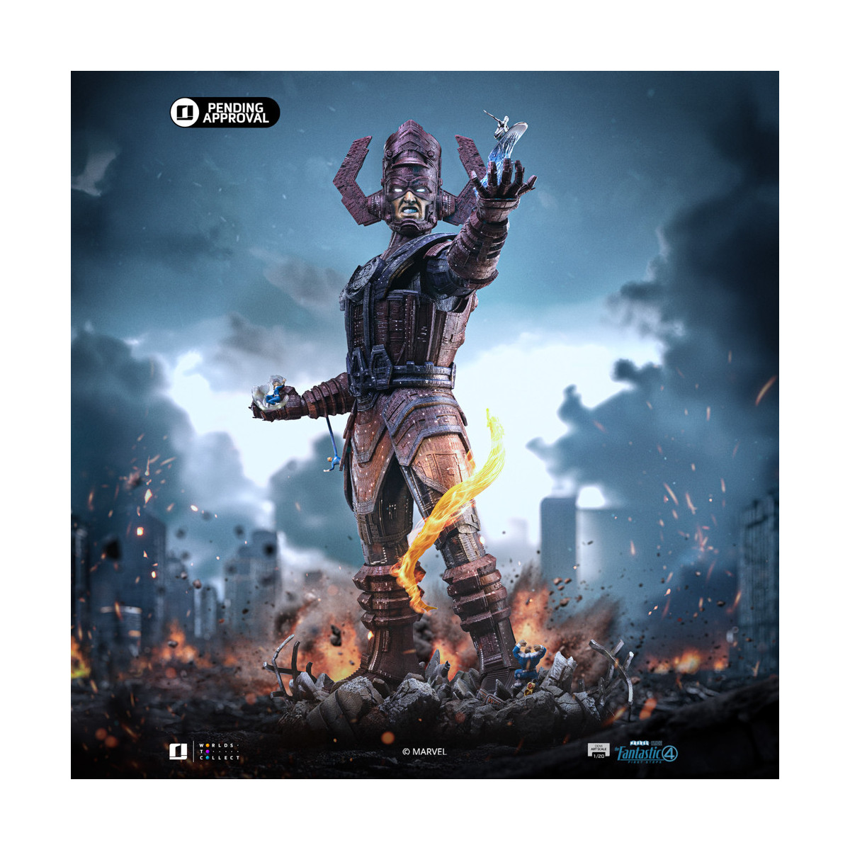 Iron Studios - Marvel Fantastic 4 - Galactus Diorama Deluxe Demi Art Scale 1/20