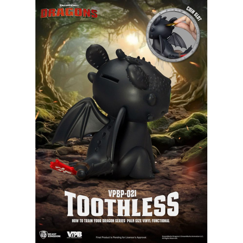 Beast Kingdom - How to Train your Dragon - Piggy Bank money box Toothless