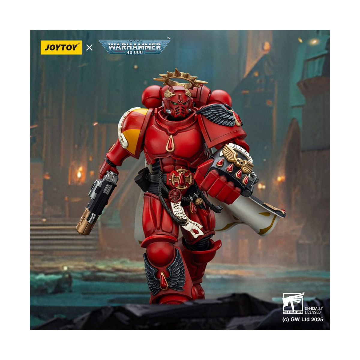 Joytoy - Warhammer - Blood Angels - Captain with Inferno Pistol & Power Fist.