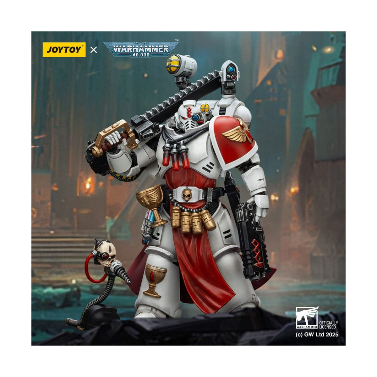 Joytoy - Warhammer - Blood Angels - Sanguinary Priest with heavy bolt pistol, chainsword and narthecium