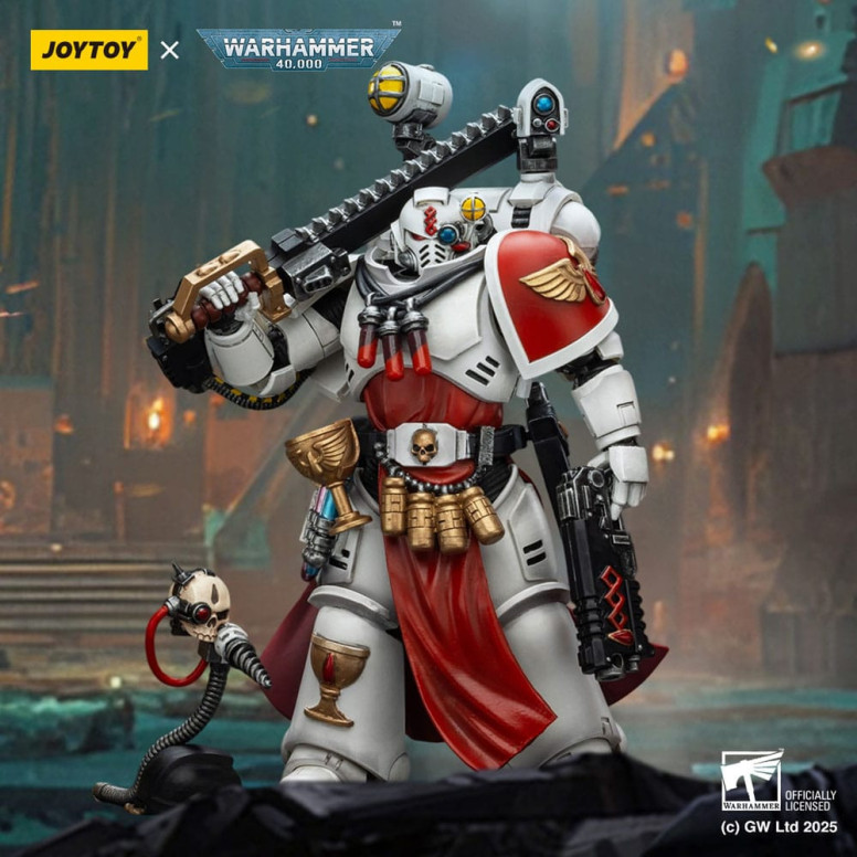 Joytoy - Warhammer - Blood Angels - Sanguinary Priest with heavy bolt pistol, chainsword and narthecium