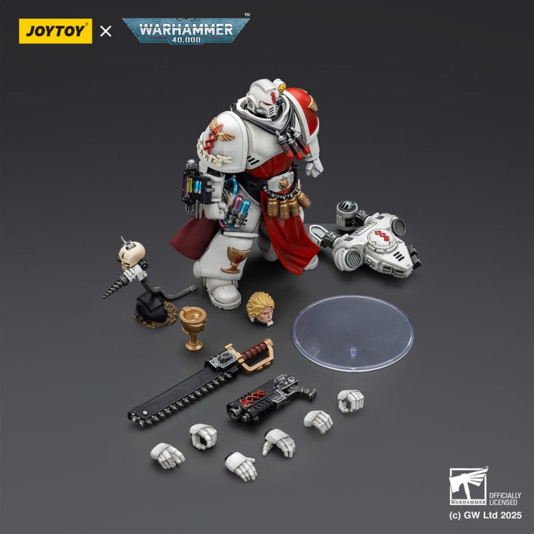 Joytoy - Warhammer - Blood Angels - Sanguinary Priest with heavy bolt pistol, chainsword and narthecium