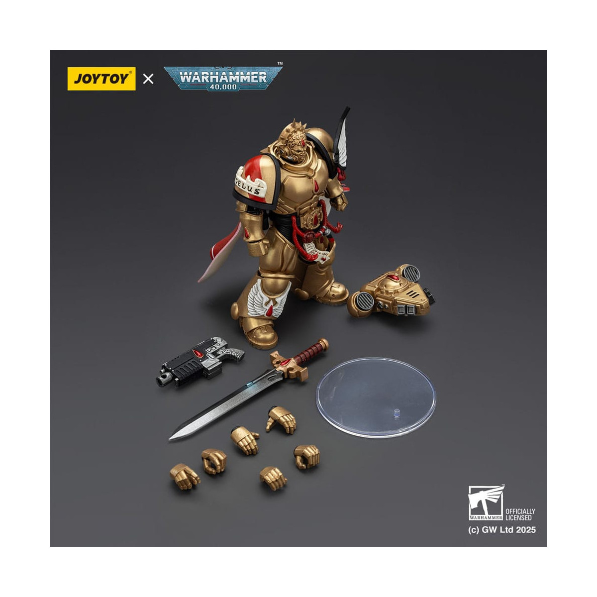 Joytoy - Warhammer - Blood Angels - Captain with Heavy Bolt Pistol & Power Sword