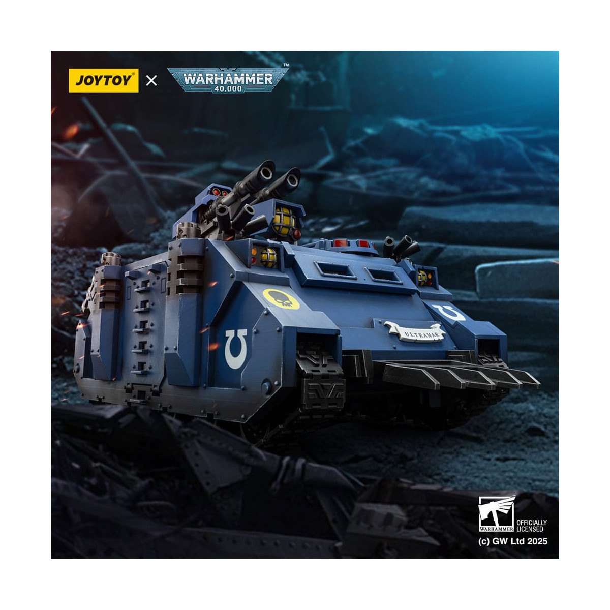 JoyToy - Space Marines - Ultramarines - Razorback with twin lascannon 1/18 - Warhammer 40K