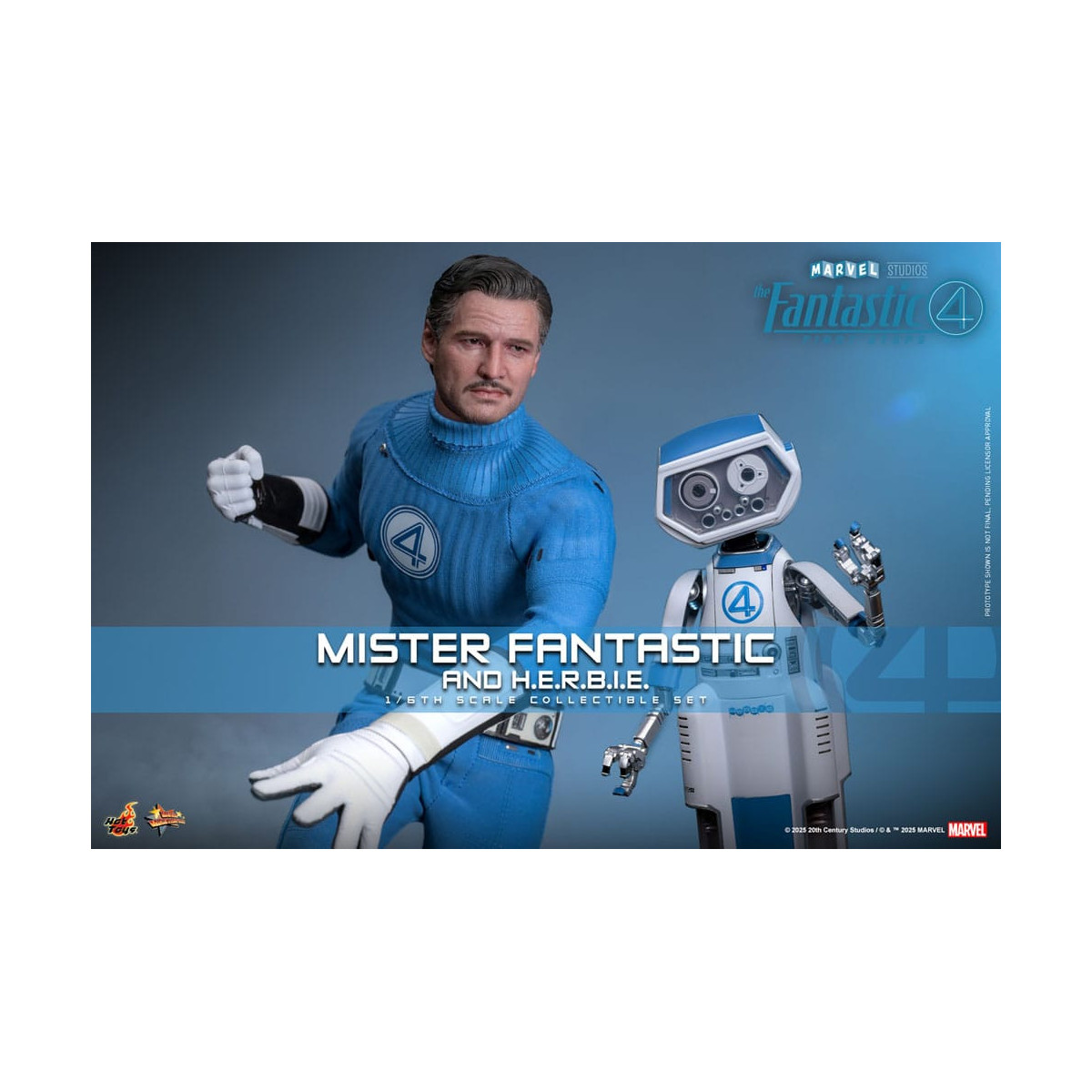 Hot Toys Marvel - Fantastic Four: First Steps - Mister Fantastic & H.E.R.B.I.E. MMS 1/6 - Reed Richards