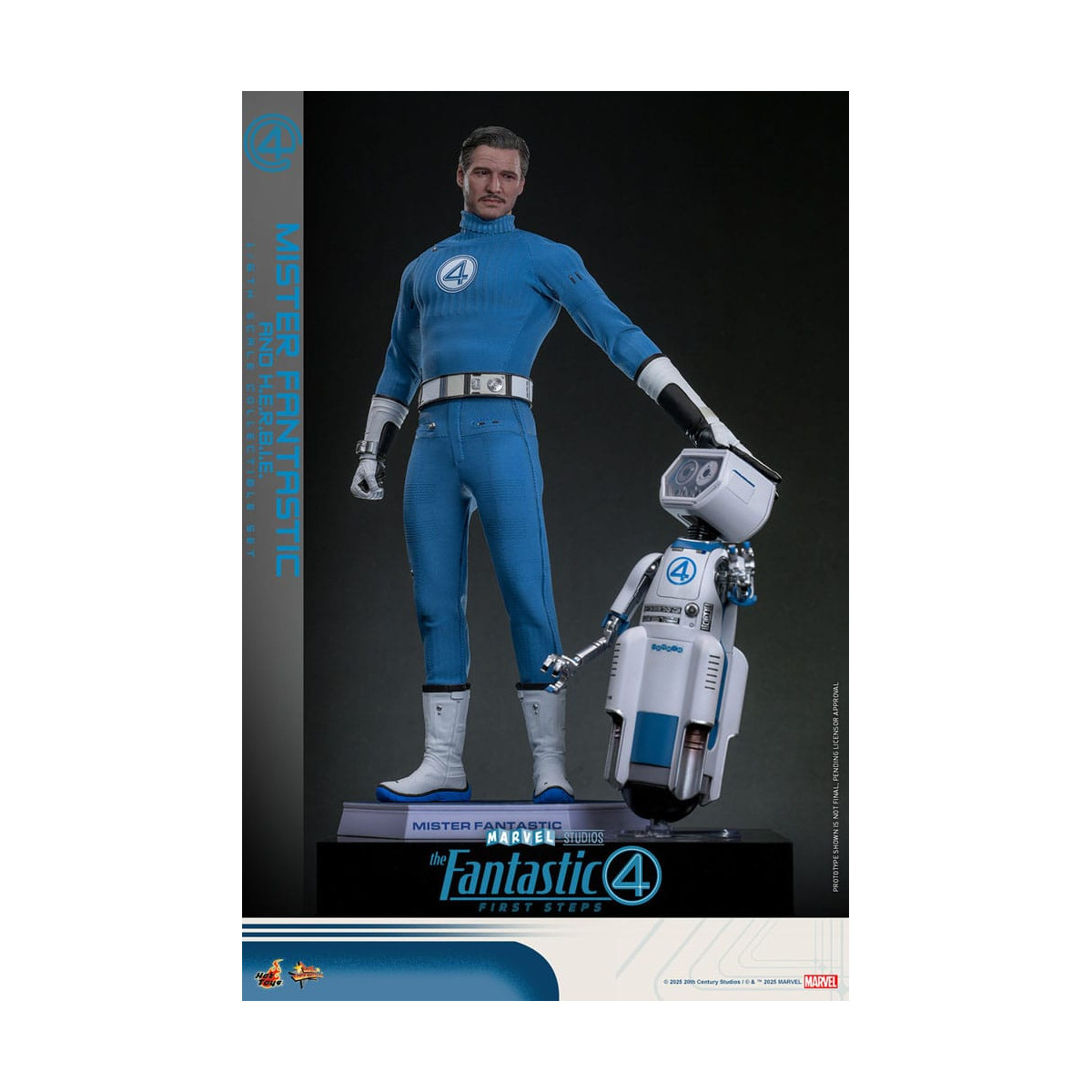 Hot Toys Marvel - Fantastic Four: First Steps - Mister Fantastic & H.E.R.B.I.E. MMS 1/6 - Reed Richards